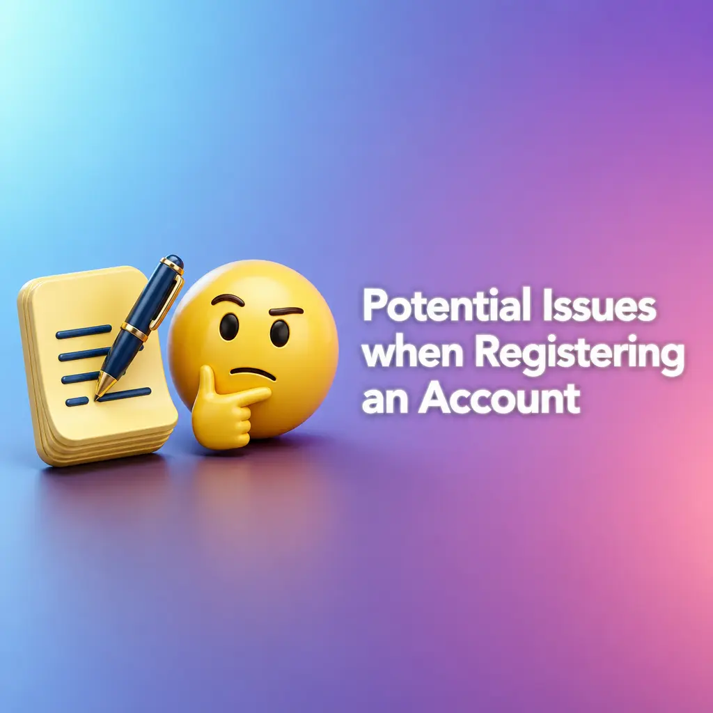 Potential Issues when Registering an Account and Solutions