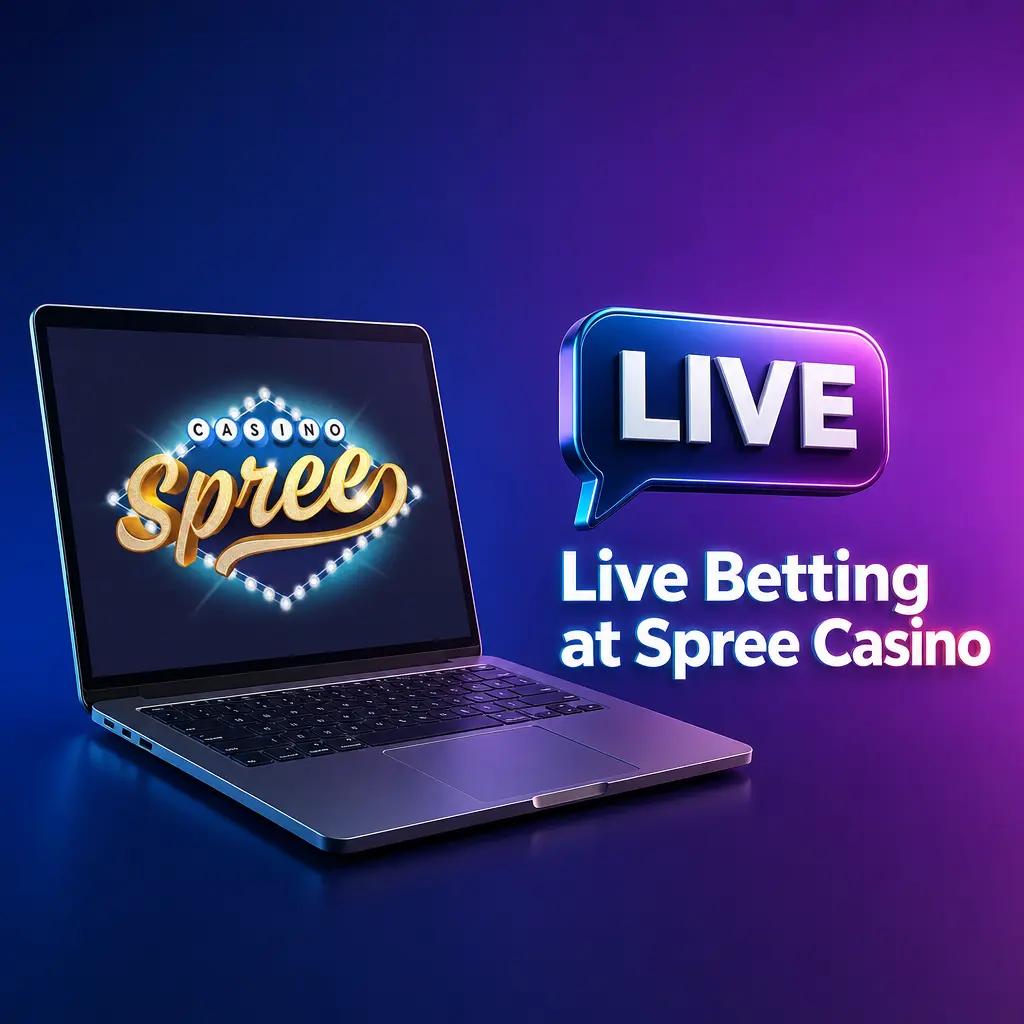 Live Betting at Spree Casino visual mockup